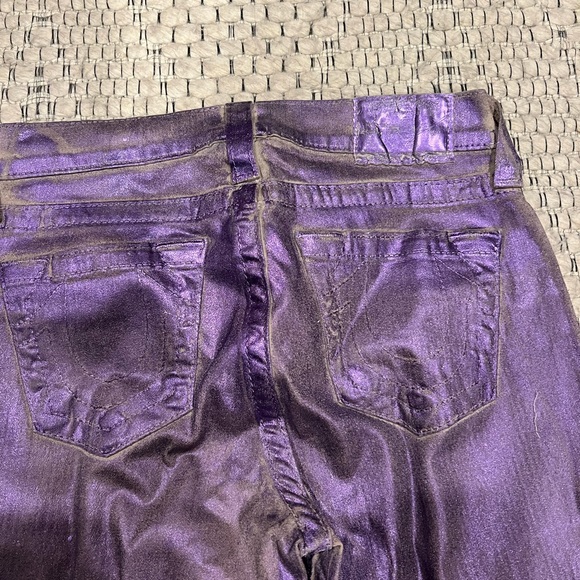 True Religion Purple Metallic jeans - Picture 4 of 12